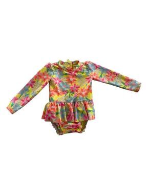 Toddler Girl Long sleeve Rash-guard Swimsuit